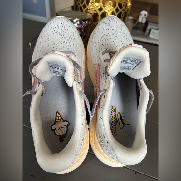 Brooks Men’s Glycerin 21 'Snow Dawn Straw' Road Running Shoes Size 9.5 - Picture 9 of 10